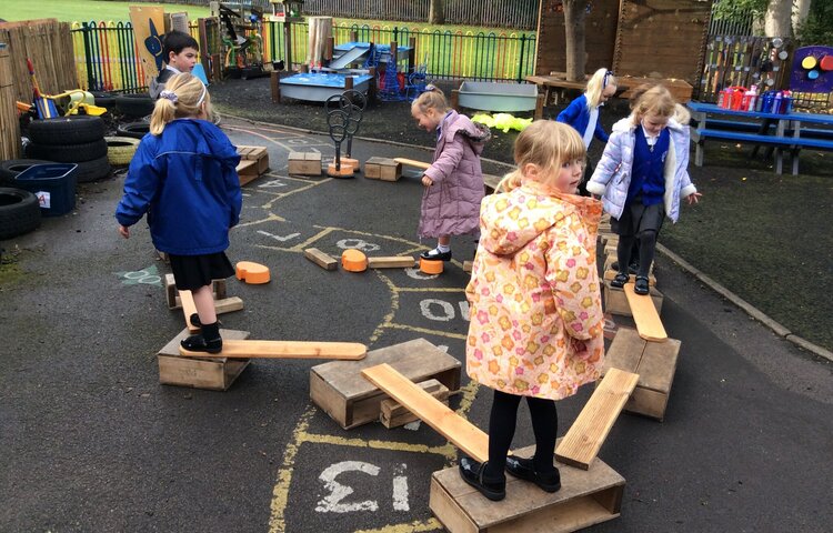 Image of Class ones obstacle course