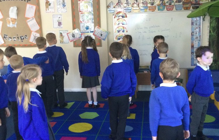 Image of Year 2 learning to describe position and direction 