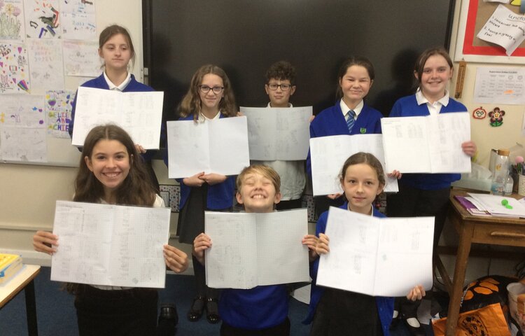 Image of Year 6 have cracked long division!