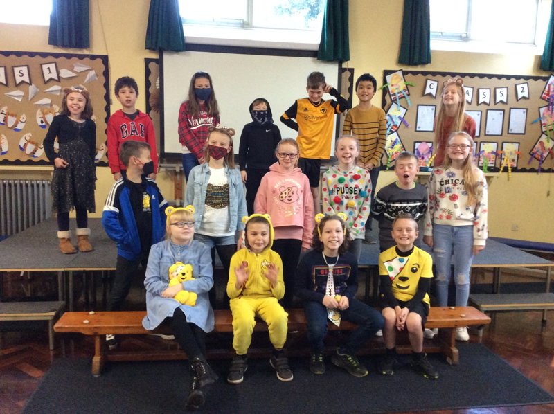 Image of Pudsey visits Class 4!