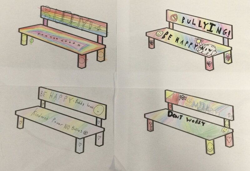 Image of Buddy bench designs 