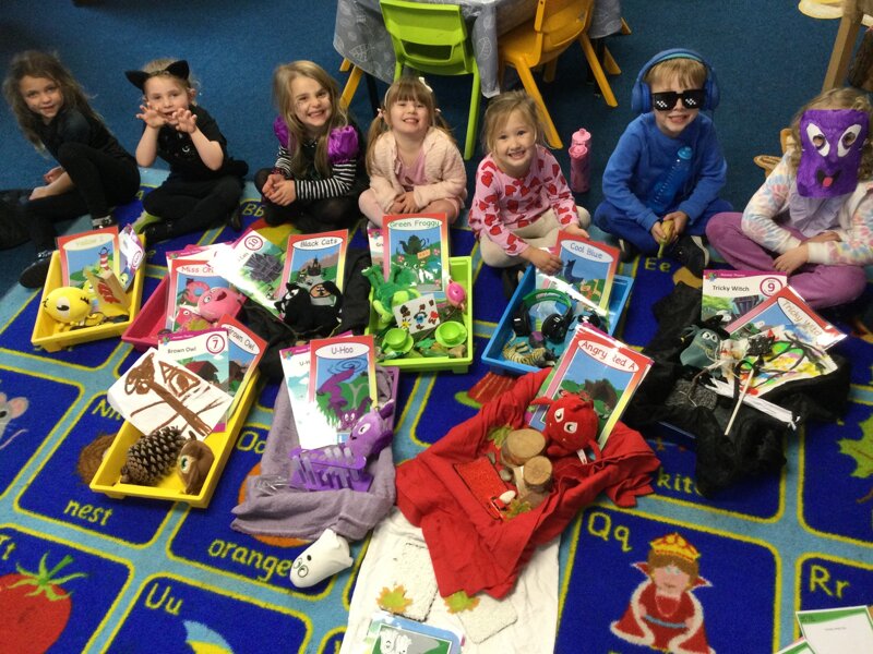 Image of Monster Phonics Day in Class 1